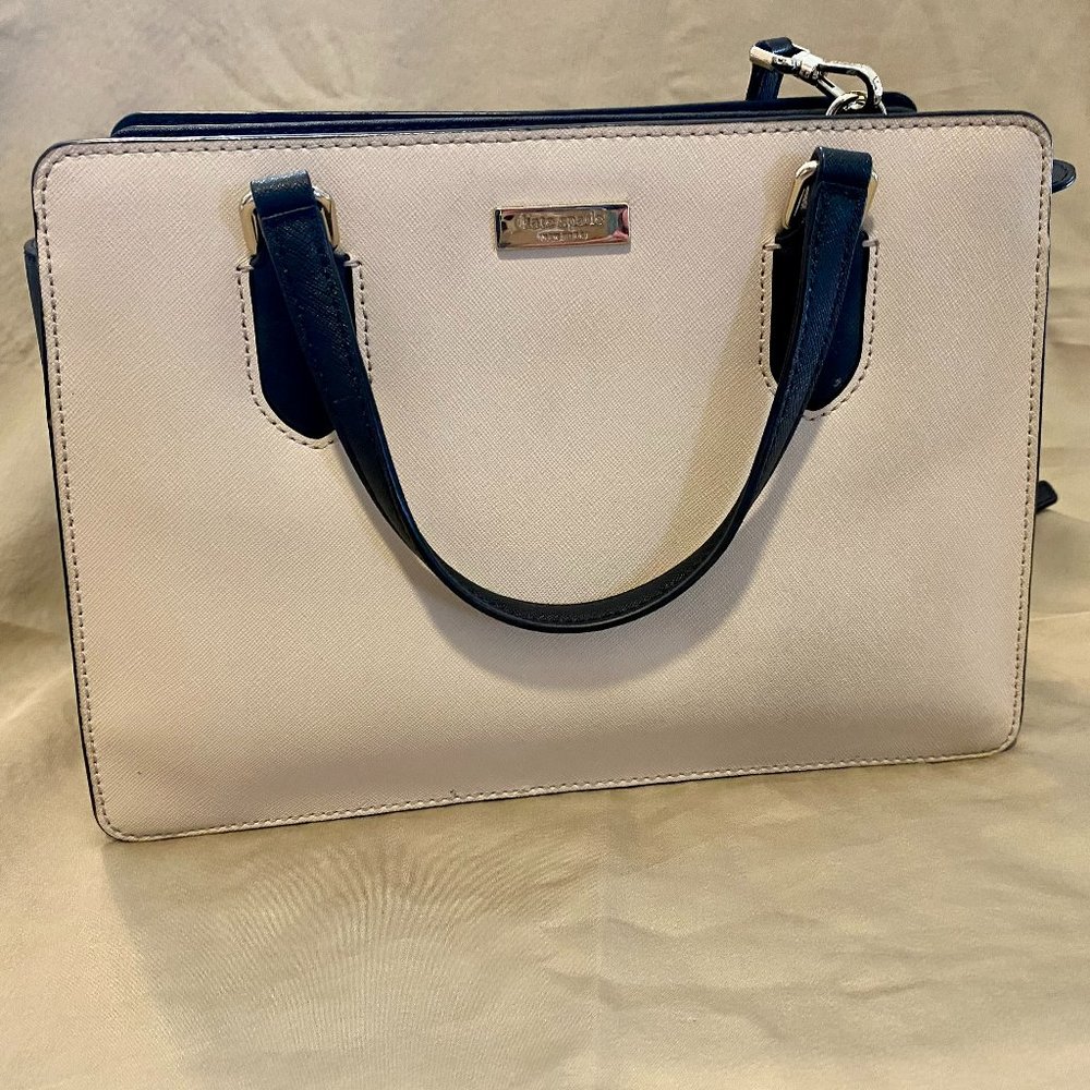 Off white and black Kate Spade purse